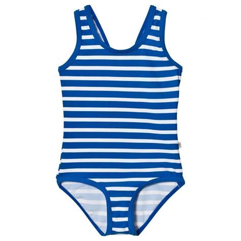 Ebbe Kids Agnes Swimsuit Ocean Blue Stripe Uimapuku