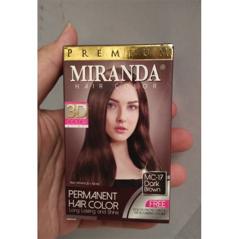 Apalagi bagi kamu pemilik rambut tipis, palet warna brunette akan menambah dimensi rambut. Cat Pewarna Rambut Permanent Miranda MC 17 Dark Brown ...