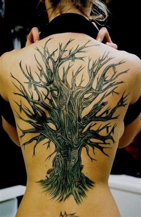 15 Beautiful Tree Tattoos For Girls On Back
