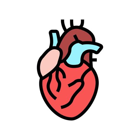 Corazón Humano órgano Color Icono Vector Ilustración 10310449 Vector En