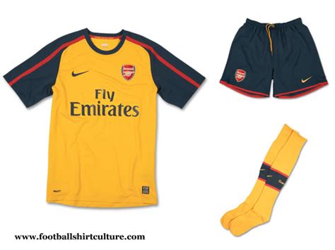 Arsenal 0809 Away Nike Football Kit Launched 0809 Kits Football
