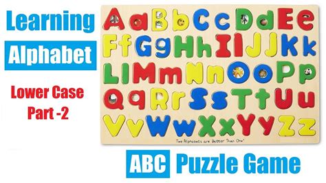 🔴 Learning Alphabets For Kids With Abc Matching Puzzle Game Lower