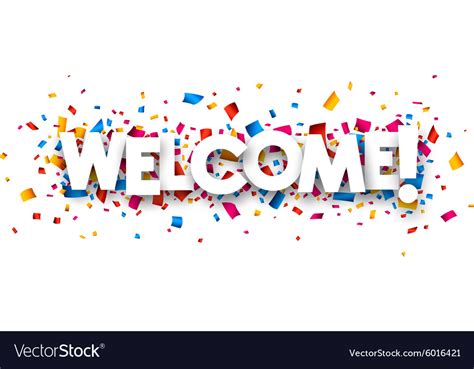 Welcome Sign Royalty Free Vector Image Vectorstock