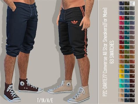 Darte77 Converse All Stars Recolour Male By Pinkzombiecupcakes At Tsr