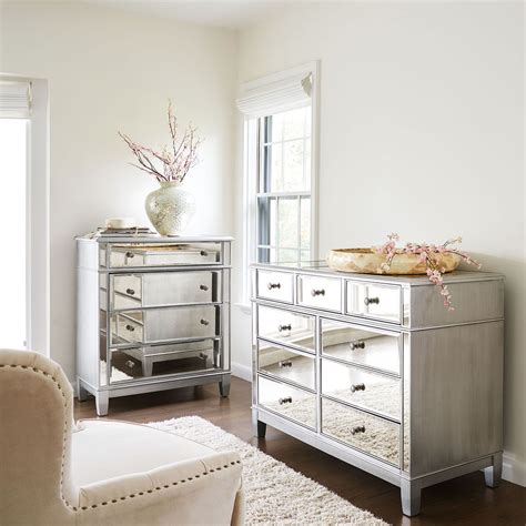 Hayworth Mirrored Silver Chest And Dresser Bedroom Set Pier 1 Imports