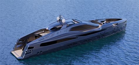 Bullet 200 Is A Megayacht Concept With A Sporty Profile And Imposing