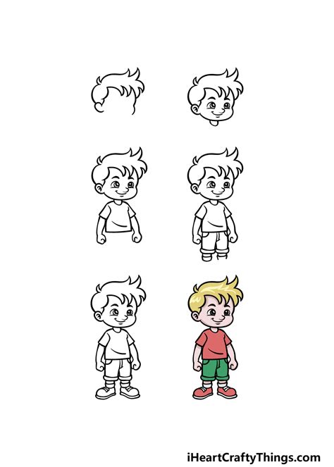 Cartoon Boy Drawing How To Draw A Cartoon Boy Step By Step 2023