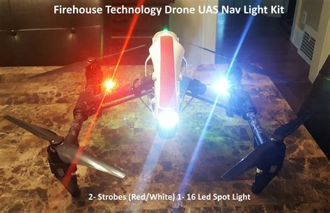 Drone Dual Uas Cree Led Spotlight Light Kit 2 1 White 1 Red And 16