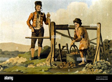 British History Early 19th Century The Ruddle Pit Workers From The