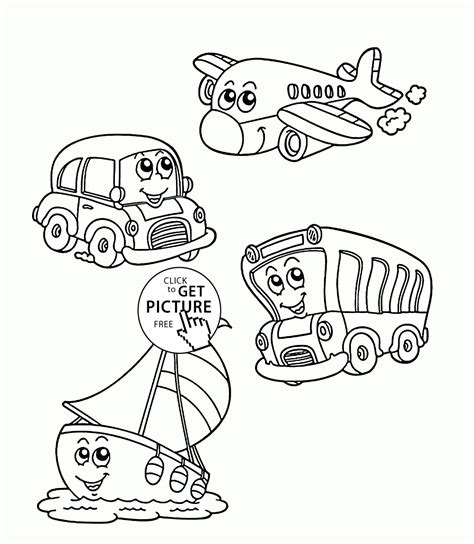 Train Coloring Page Land Transport Free Printable Tsgos Hot Sex Picture
