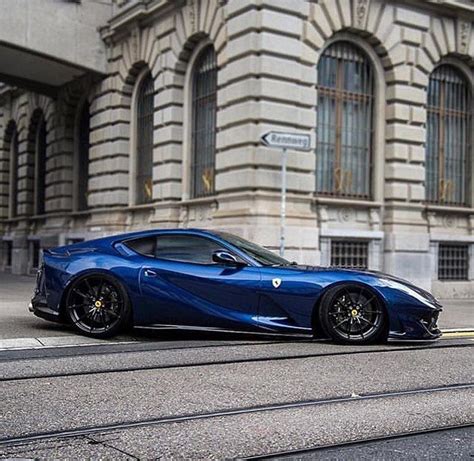 Any critique of the ferrari 812 superfast must acknowledge one thing first and foremost: Blue Ferrari 812 superfast 💙 @carz.super . 📸 @srs ...