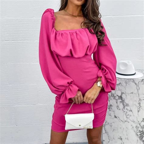 sexy chinese prom clothes vestidos apparelrose off shoulder puff sleeve mini party sexy dress