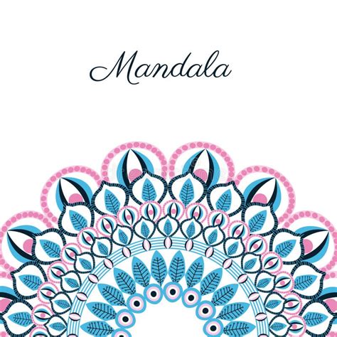 Mandale Icon Bohemic Design Vector Graphic Stock Illustration
