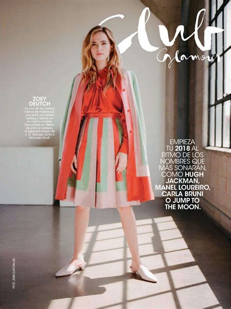 Zoey Deutch Glamour Magazine Spain January 2018 Issue Celebmafia