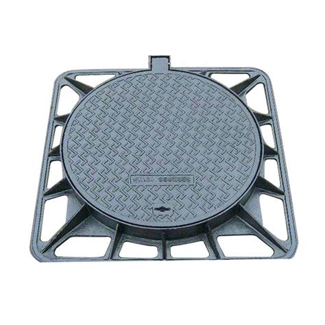 Customize Round And Square Sand Casting Ductile Iron Sewer Manhole Frame And Manhole Cover