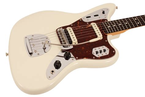 Fender Electric Guitar 62 Jaguar Olympic White Rainbow Guitars