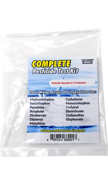 Complete Pesticide Test Kit Visual Test Strips Industrial Test Systems