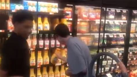 An Employee At A Grocery Store Observes A Teenager With Autism Staring