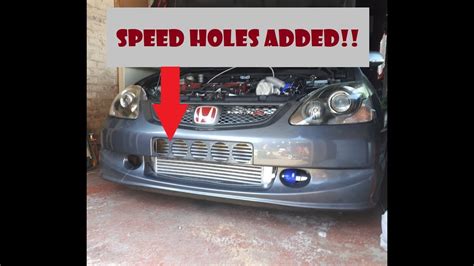 Turbo Honda Civic Ep3 Type R Part 4 Adding Speed Holes Youtube