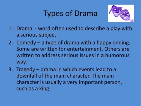 Types Of Drama Gambaran
