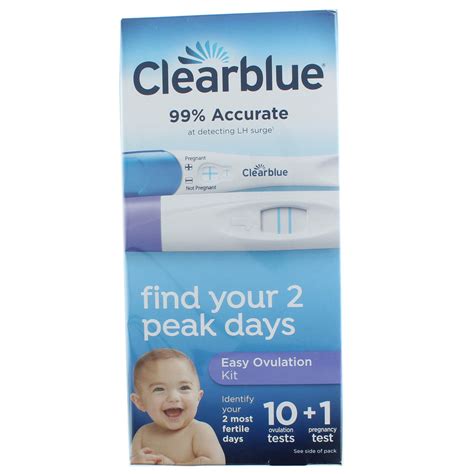 Clearblue Ovulation Starter Kit 10 Ovulation Tests 1 Pregnancy Test