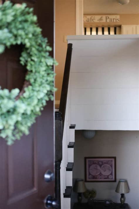 A Shiplap Split Level Entryway Update My Chic Obsession