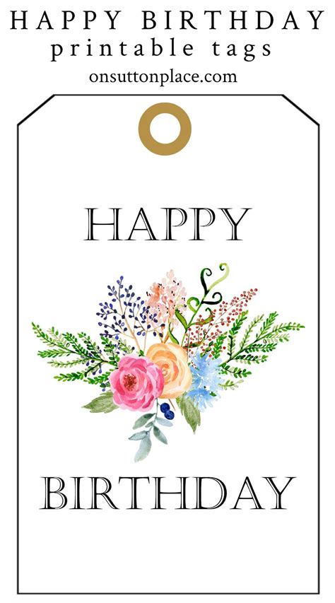 Free printable penguin gift tags. Happy Birthday Free Printable Gift Tags | Birthday gift ...