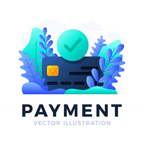 Premium Vector Accepted Payment Credit Card Vector Illustration