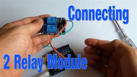 How To Connect A 2 Way Relais Module With The Arduino Youtube