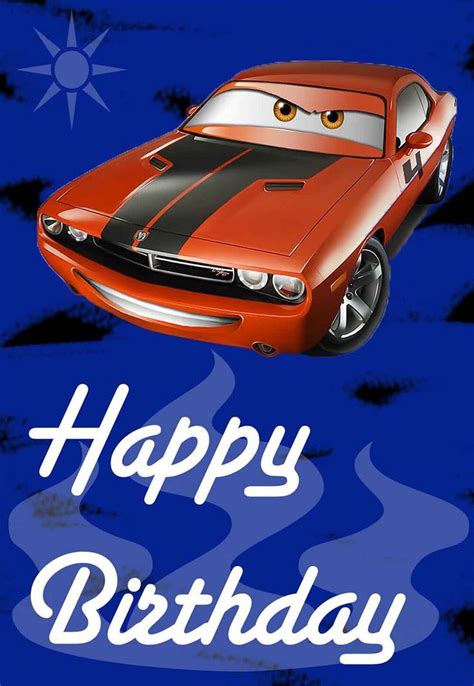 Disney Cars Birthday Birthday Card Printable Birthday Cards