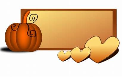 Clip November Clipart Fall Pumpkin Banner Heart