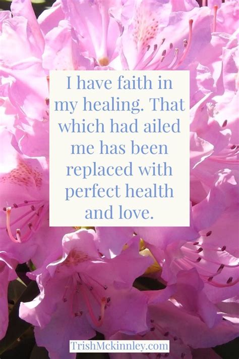 Healing Affirmation Affirmation Mantra Faith Health Healing