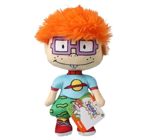 Nickelodeon 90s Rugrats Cartoon Series Chuckie Stuffed Plush 85in Nwt