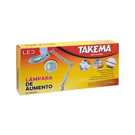 Lámpara Articulada Con Lupa Y Luz Led Zd 129aled Takema Westorpe