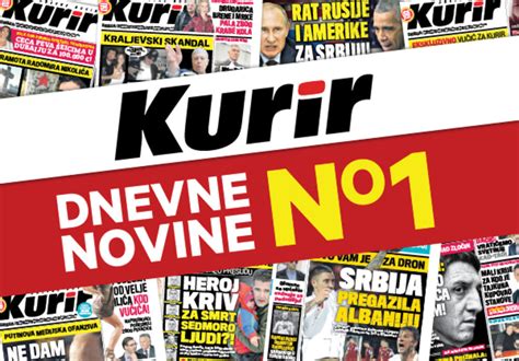 Dnevne Novine Broj Jedan Kurir NajČitaniji U Srbiji