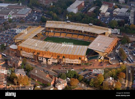 An Aerial View Of Molineux Stadium Home Of Wolverhampton Wanderers