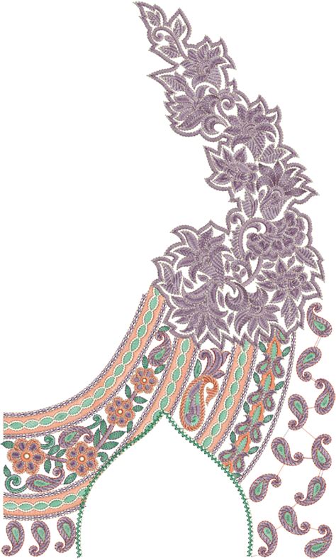 Embdesigntube Latest A Z Neck Embroidery Designs