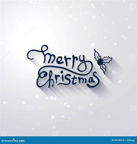 het vrolijke kerstmis van letters voorzien kalligrafiegroet vector illustratie illustration
