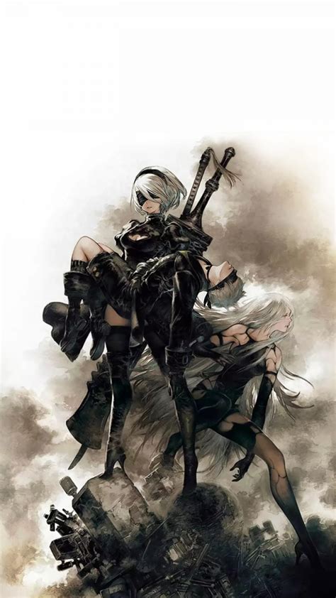 Nier Automata Cover Art 1440x2560 Cat With Monocle