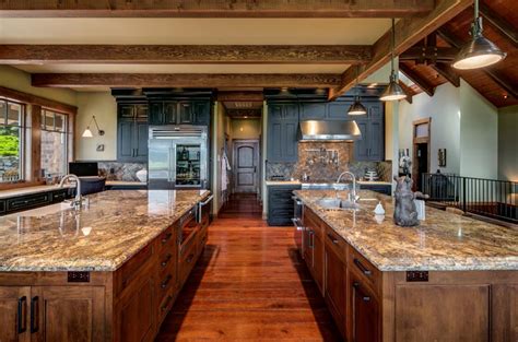Kitchens with islands are awesome in designs since of its ability in creating well organized appearance while also functionality for easy and simple workflows when doing kitchen works. Gourmet Kitchen with Two custom Islands and a Butler Prep ...