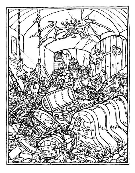 The Official Advanced Dungeons And Dragons Coloring Book Illustrated
