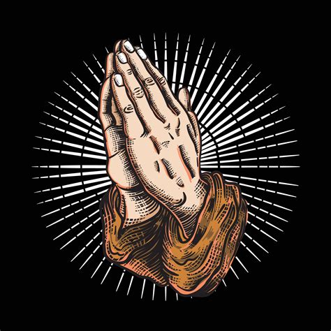 Praying Hands Vector Art Icons And Graphics For Free Download
