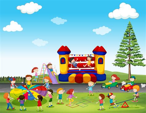 Un juego online gratuito para ejercitar la memoria con imágenes de camiones los niños pequeños juego de dibujos animados de videojuegos. Niños jugando al juego en el parque. 367251 Vector en Vecteezy