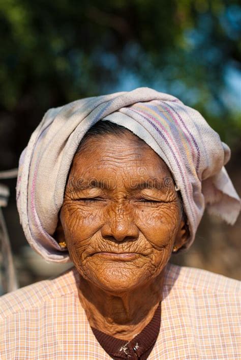 Burmese Wrinkles Myanmar Editorial Photography Image Of Close 190743037