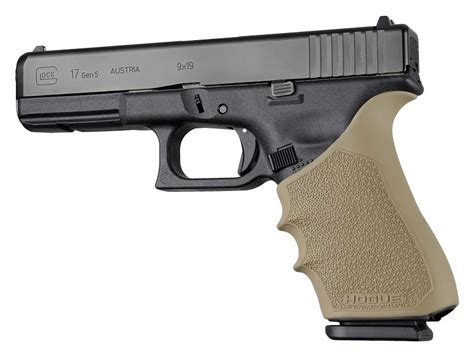 Hogue Handall Beavertail Rubber Grip Sleeve For Glock 17 Gen 125 Fde