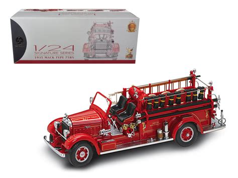 1931 Seagrave Fire Engine Truck Red 132 Diecast Model By Signature Mo