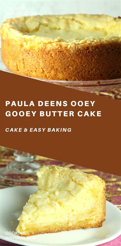 The recipe is very forgiving, easy to make, and absolutely delicious. Paula Deens Ooey Gooey Butter Cake | Desserts, Healthy ...