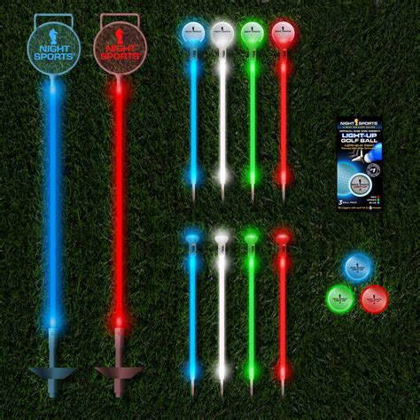 Bring the golf course to your garden with the backyard golf set. Backyard Night Golf Set // 3 LED Balls + 24 LED Markers ...