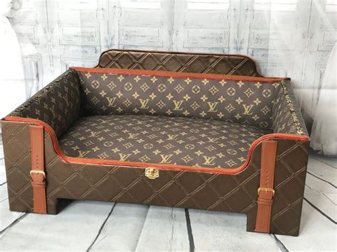 hand   order louis vuitton inspired dog bed size small small breed dogs  size