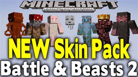 Minecraft Xbox 360 New Skin Pack Battle And Beasts 2 14